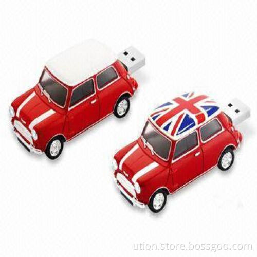 Mini Cooper USB Flash Stick with 1 to 32GB Memory Capacity, Free Printing and Package